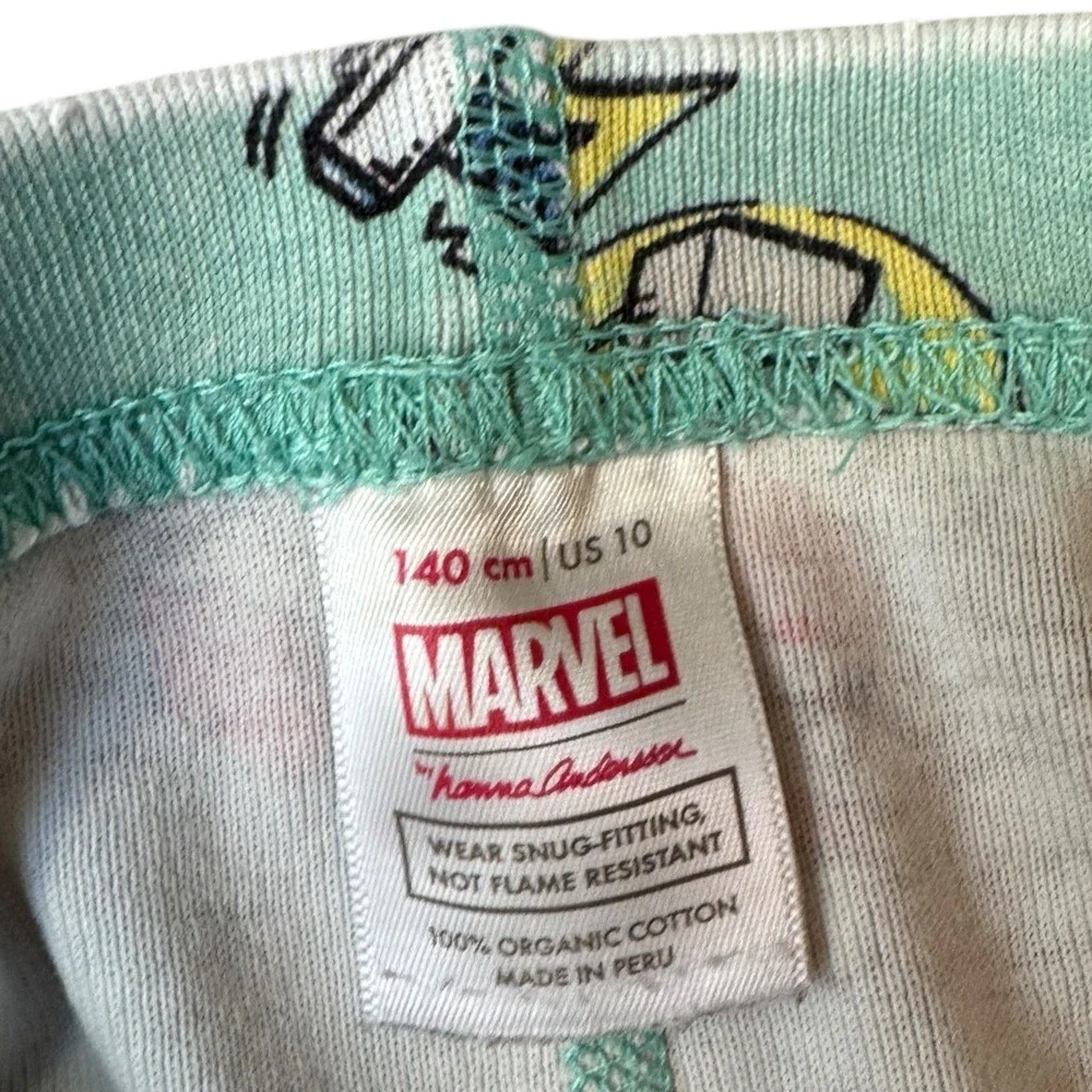 Hanna Andersson Boys Size 10 Marvel Thor DC Flash Organic Cotton Pajamas Bundle